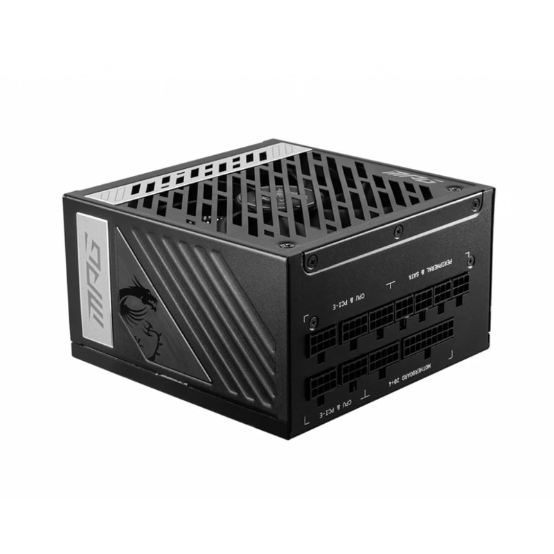 MSI MPG A1000G PCIe5 1000W Gold ATX Fully Modular Power Supply - Black - مزود طاقة
